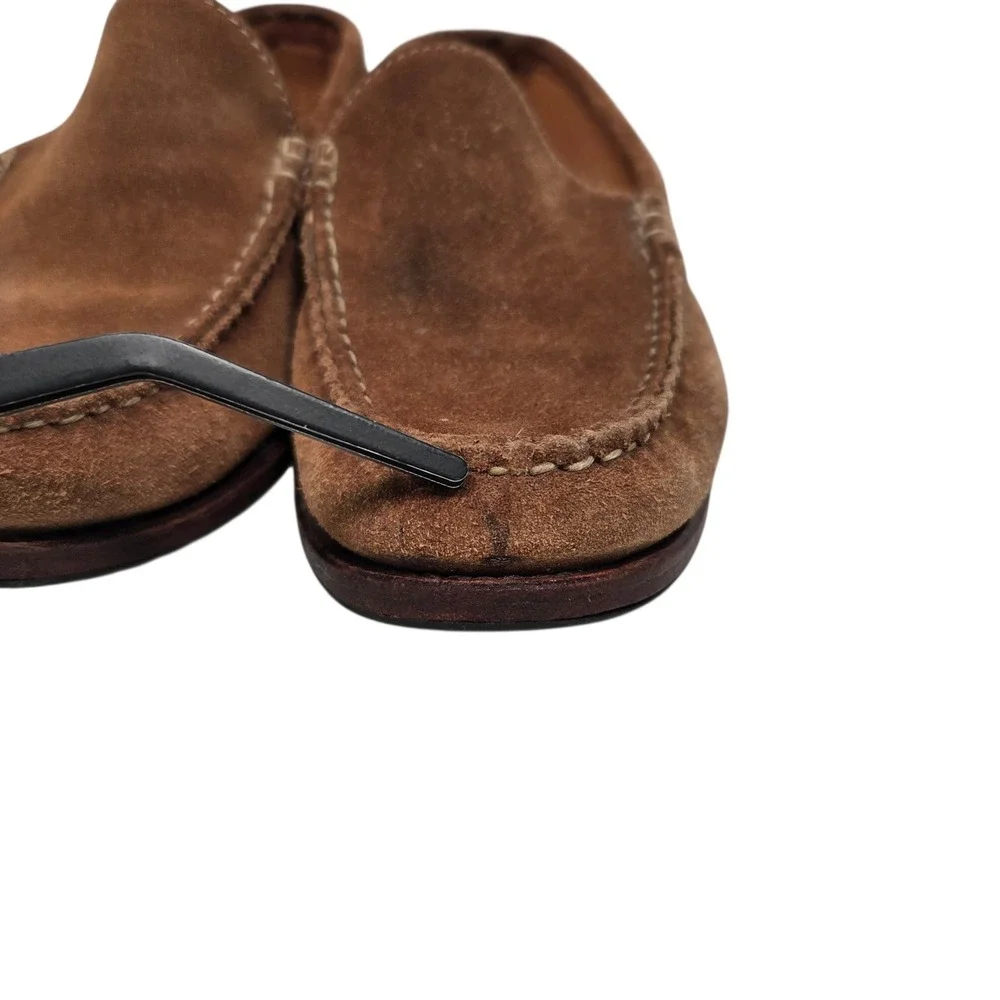 Allen Edmonds Keene Loafers Mens 8.5 D Brown Suede Moc Toe Slip On Shoes 3403